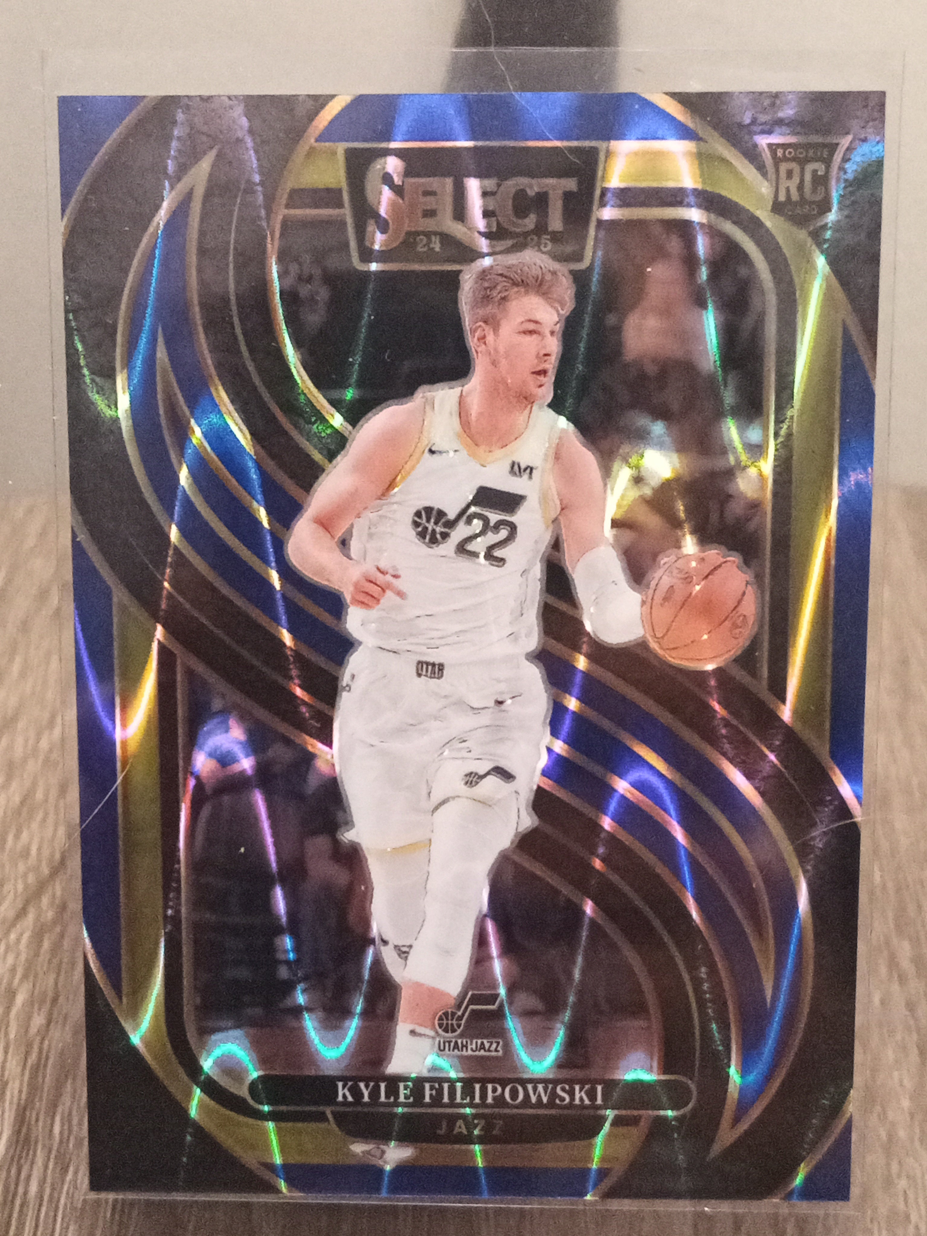 Kyle Filipowski (RC) • Blue Tectonic Prizm Premier Level Serial#75/99 • 2024-25 Panini Select Basketball