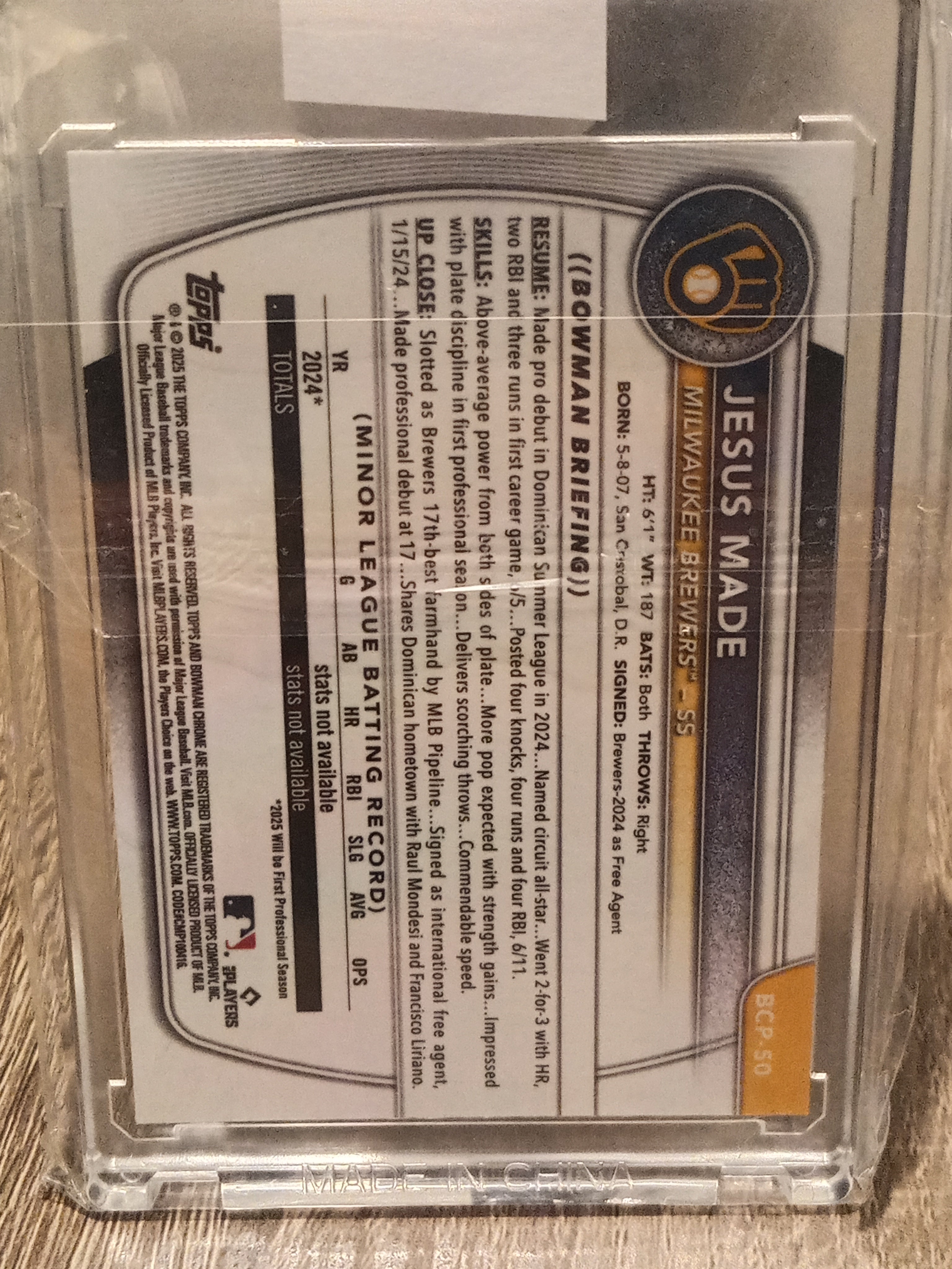 Jesus Made (1st Bowman) • Reptilian Fuchsia Refractor Serial#083/199 • 2025 Topps Bowman Baseball