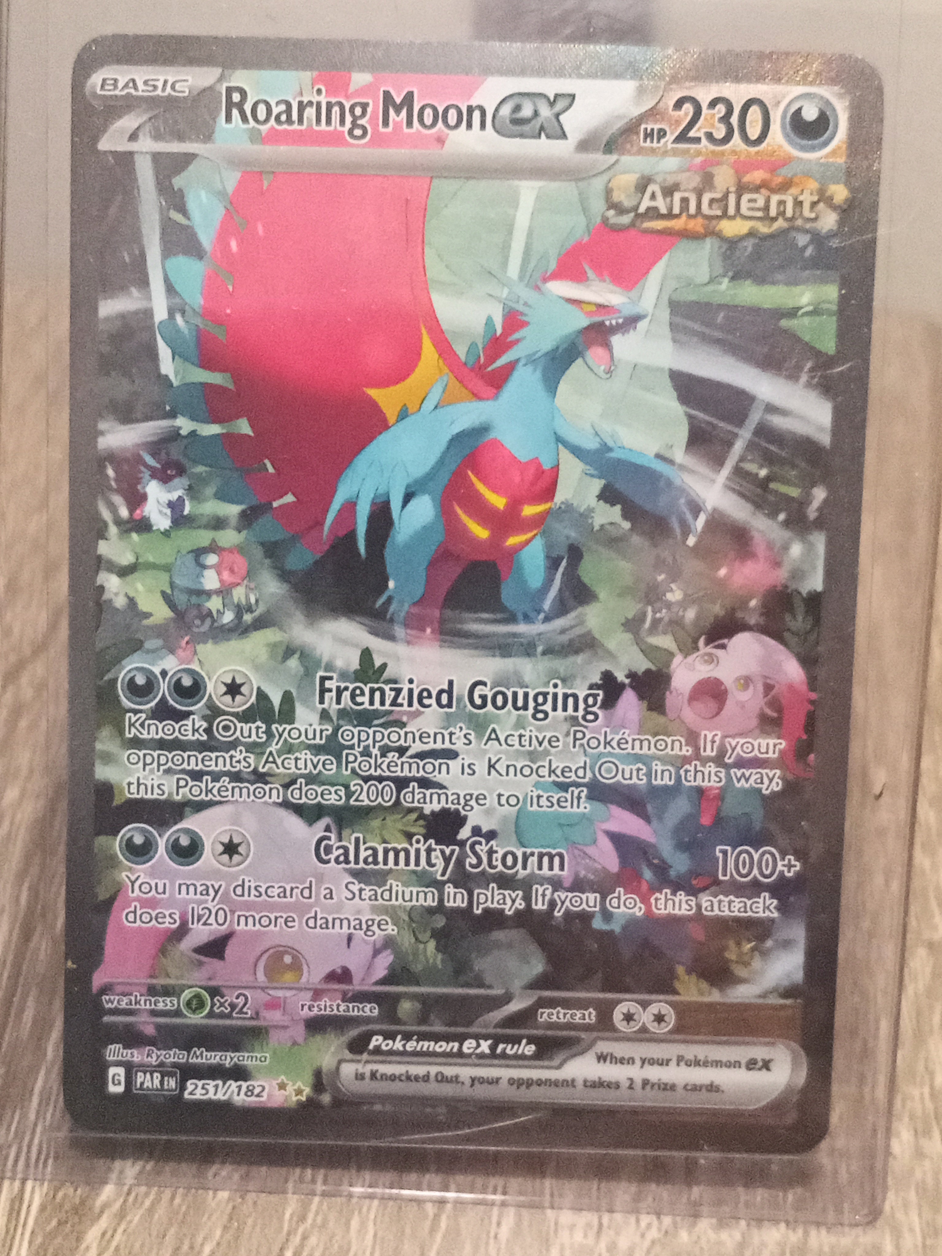 Roaring Moon ex 251 • Special Illustration Rare • SV: Paradox Rift