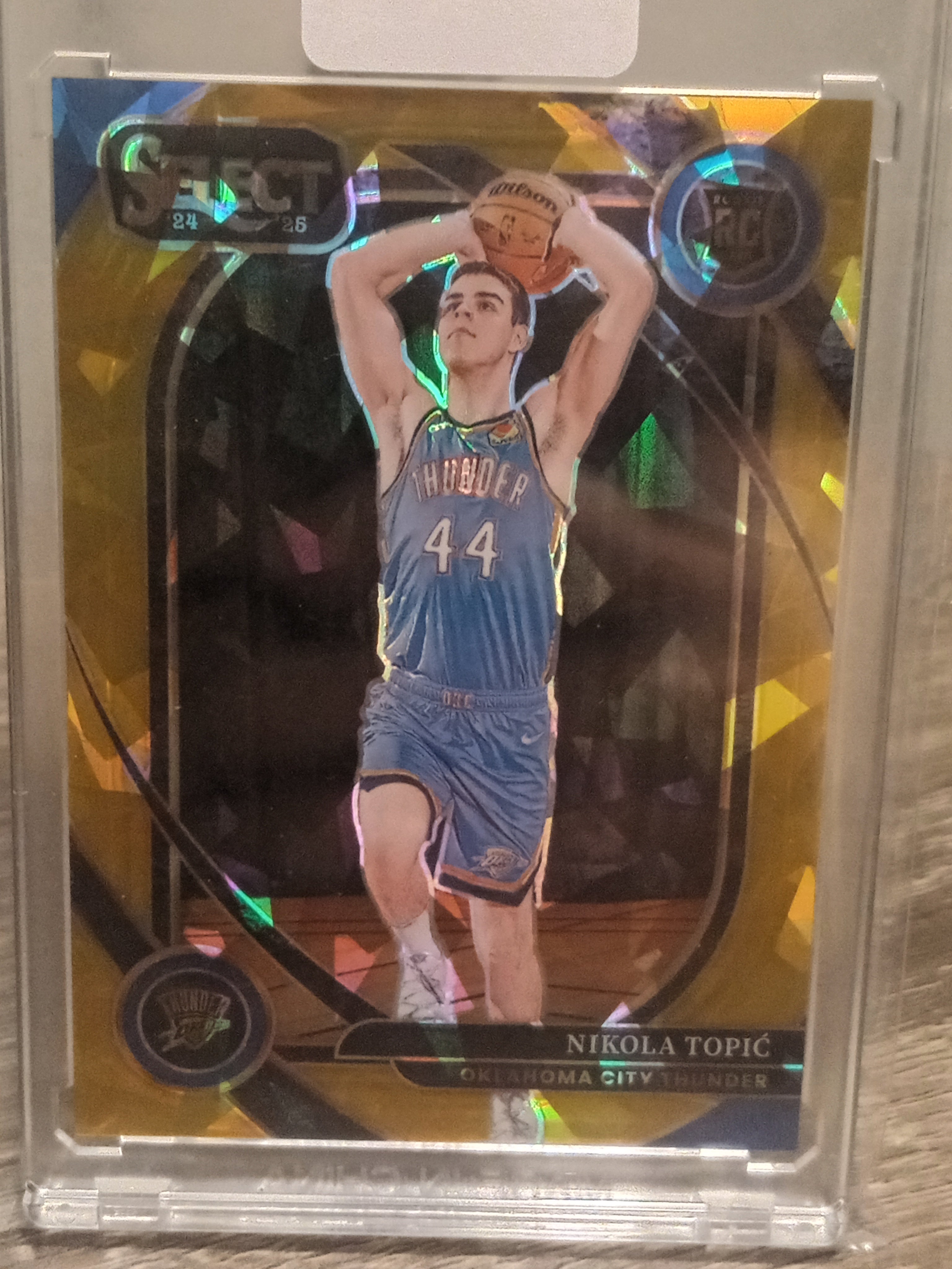 Nikola Topic (RC) • Serial#09/10 Courtside Gold Cracked Ice • 2024-25 Select Basketball