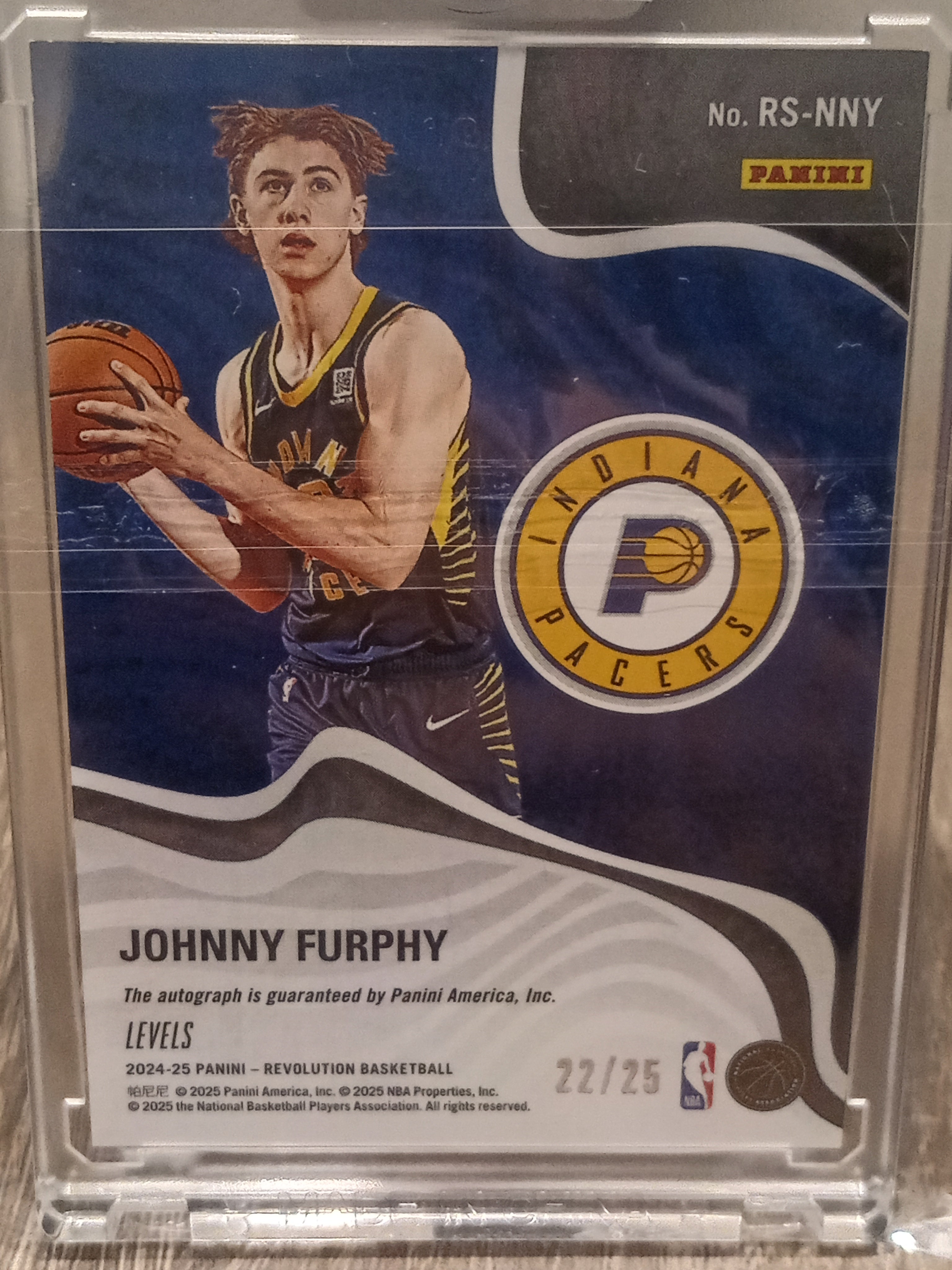 Johnny Furphy (RC) • Levels Autograph Serial#22/25 • 2024-25 Panini Revolution Basketball