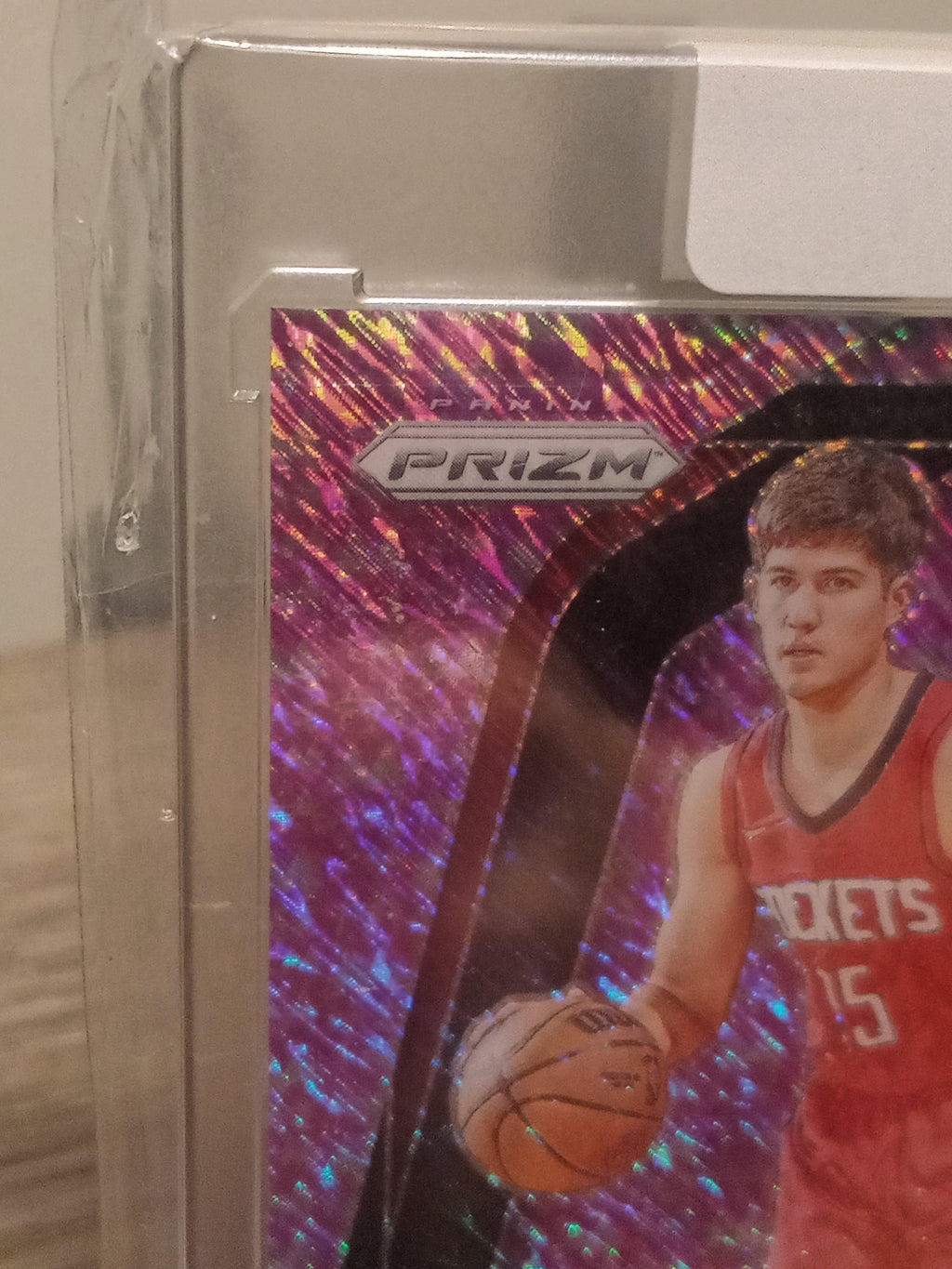 Reed Sheppard (RC) • Serial#01/05 Pink Millionaire Shimmer (Jersey #) • 2024-25 Prizm Monopoly