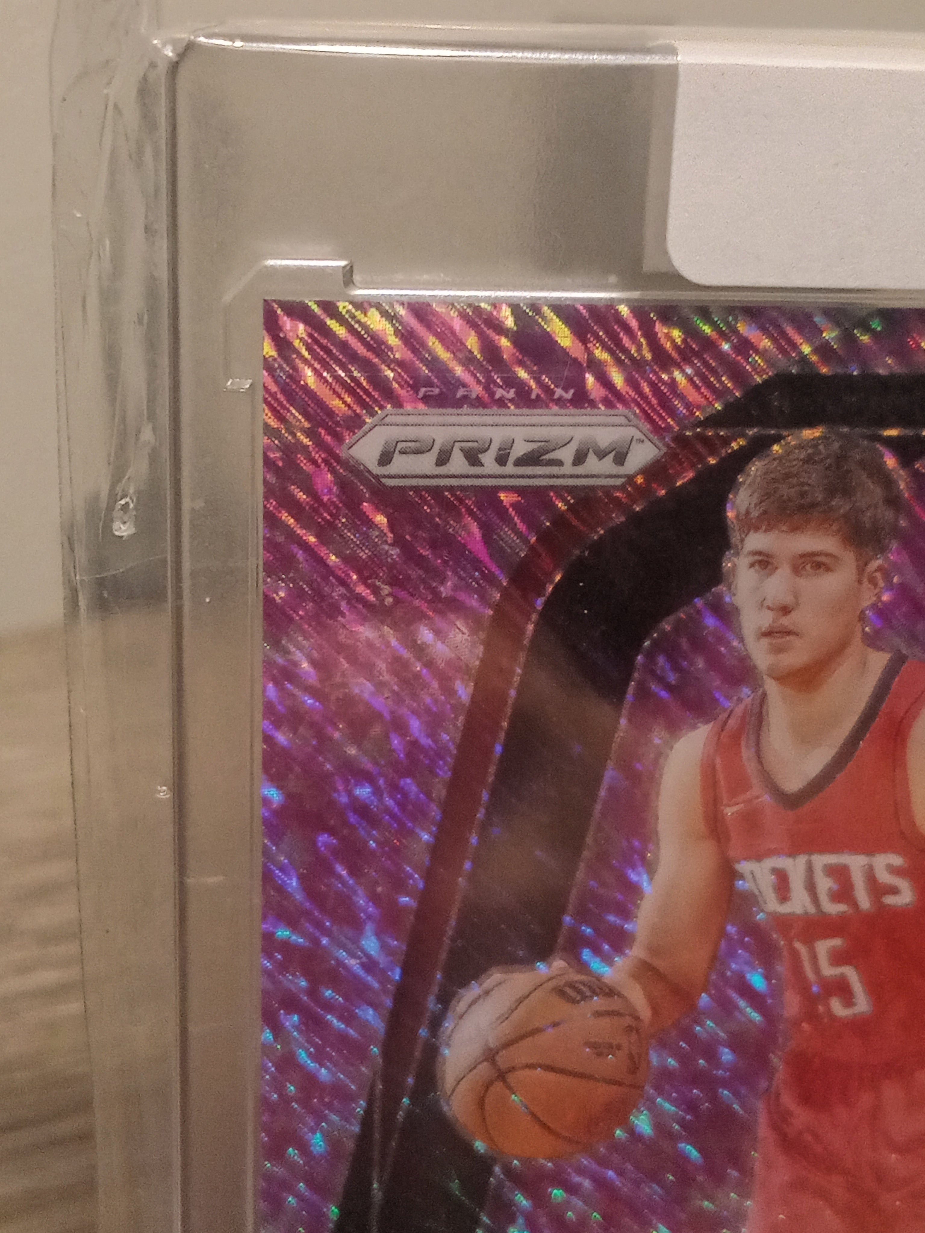 Reed Sheppard (RC) • Serial#01/05 Pink Millionaire Shimmer (Jersey #) • 2024-25 Prizm Monopoly