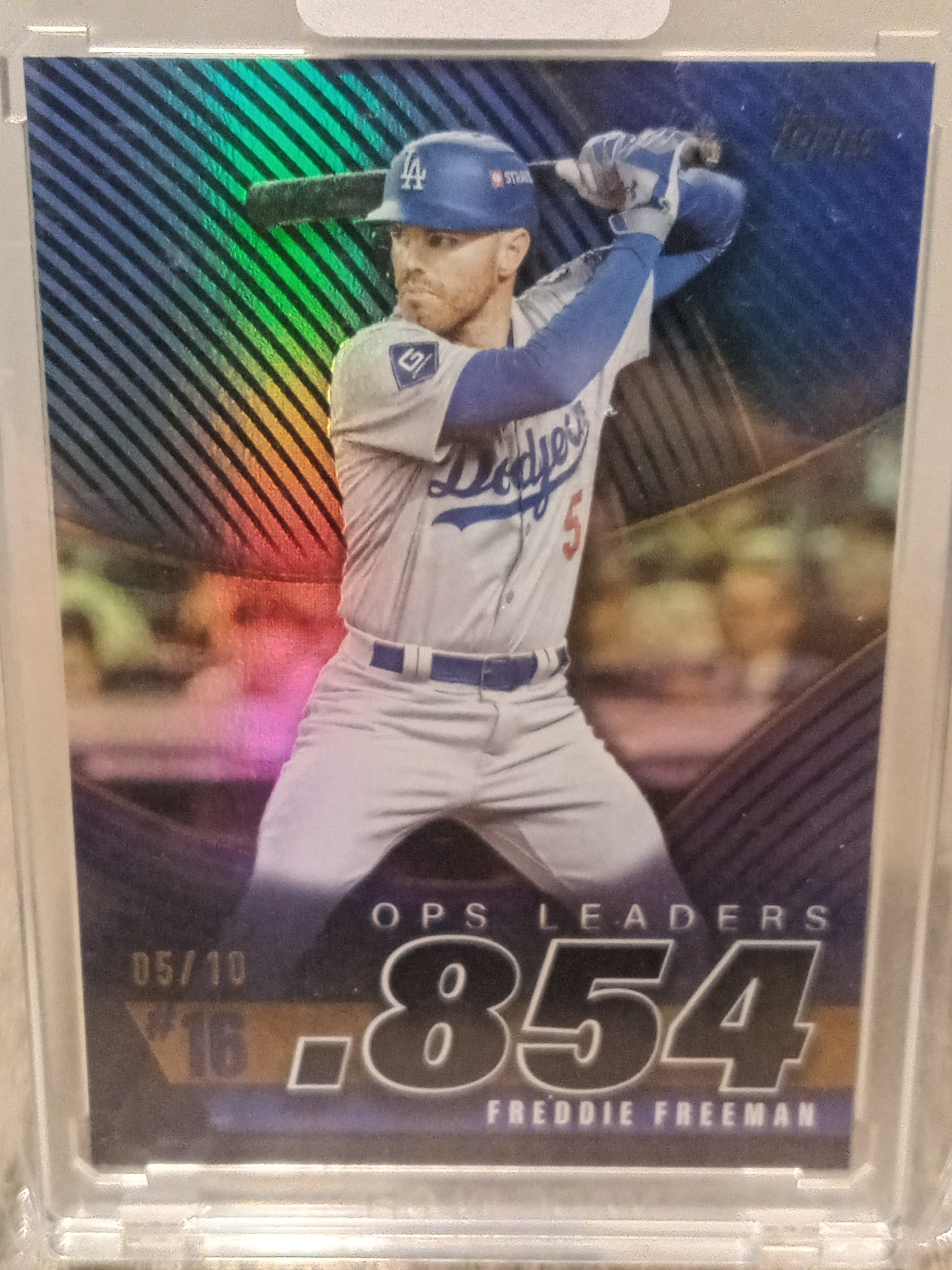 Freddie Freeman • Black OPS Leaders Serial#05/10 (Number Match) • 2025 Topps Series 2 Baseball