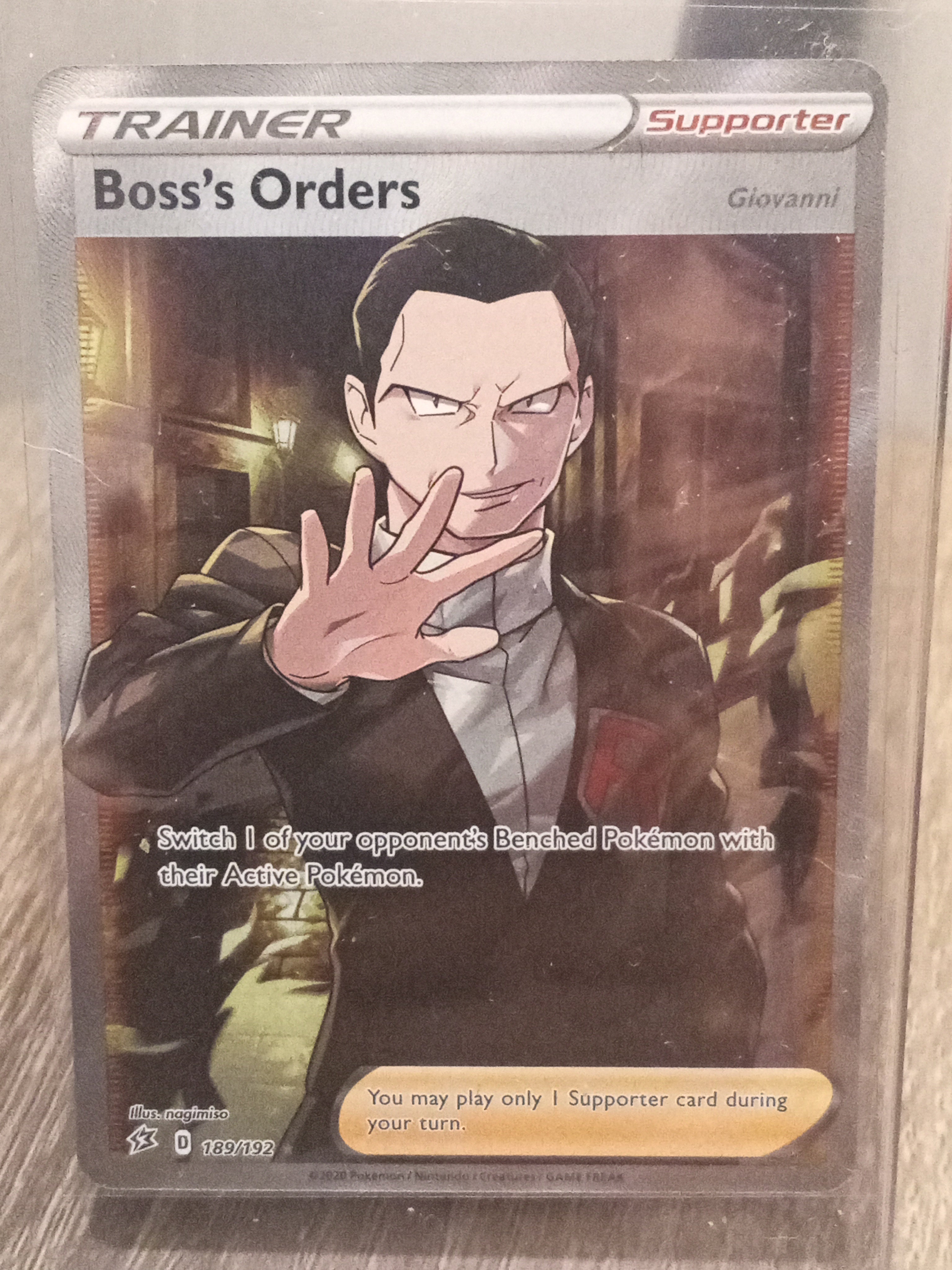 Trainer: Boss's Orders 189 • Full Art • SWSH: Rebel Clash