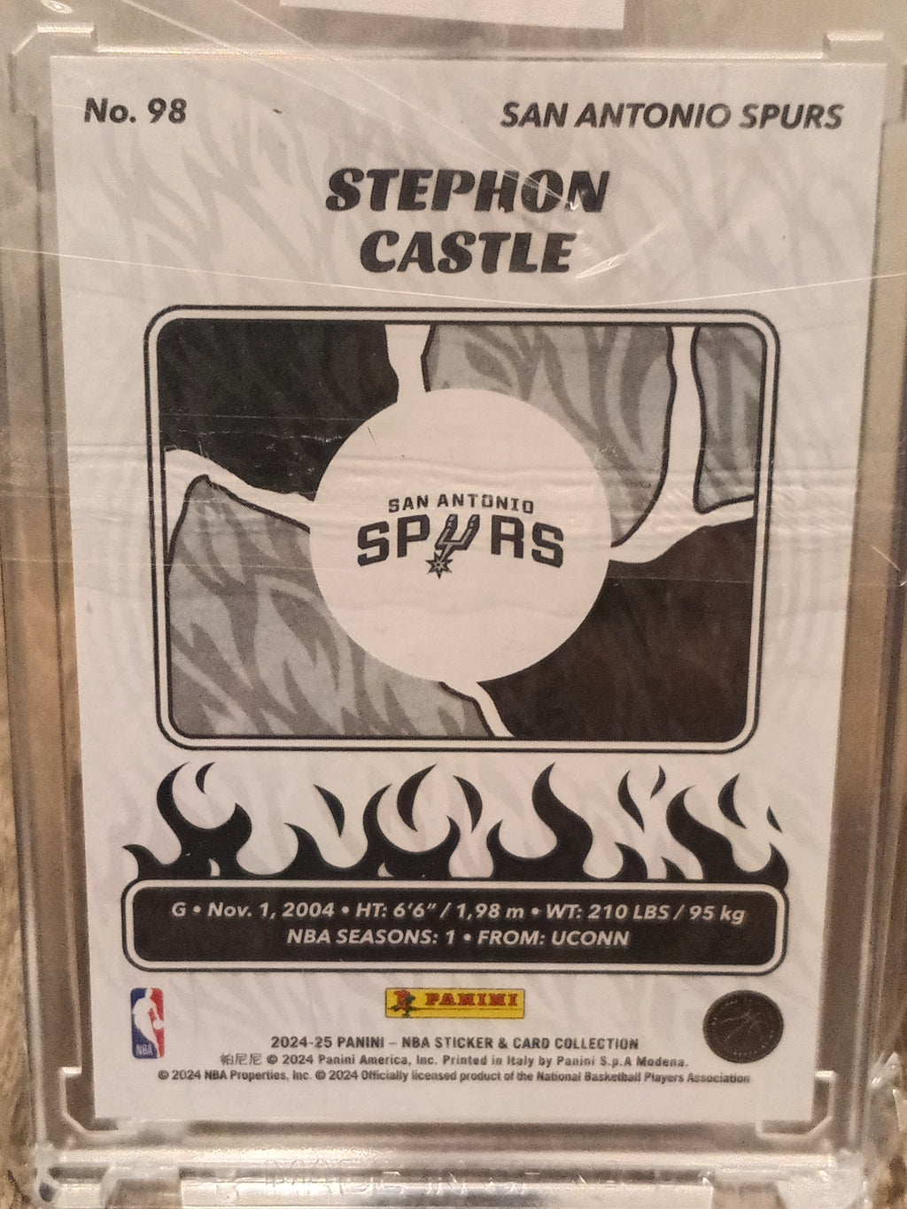 Stephon Castle (RC) • Blue Serial#059/215 • 2024-25 Panini Sticker and Card Collection