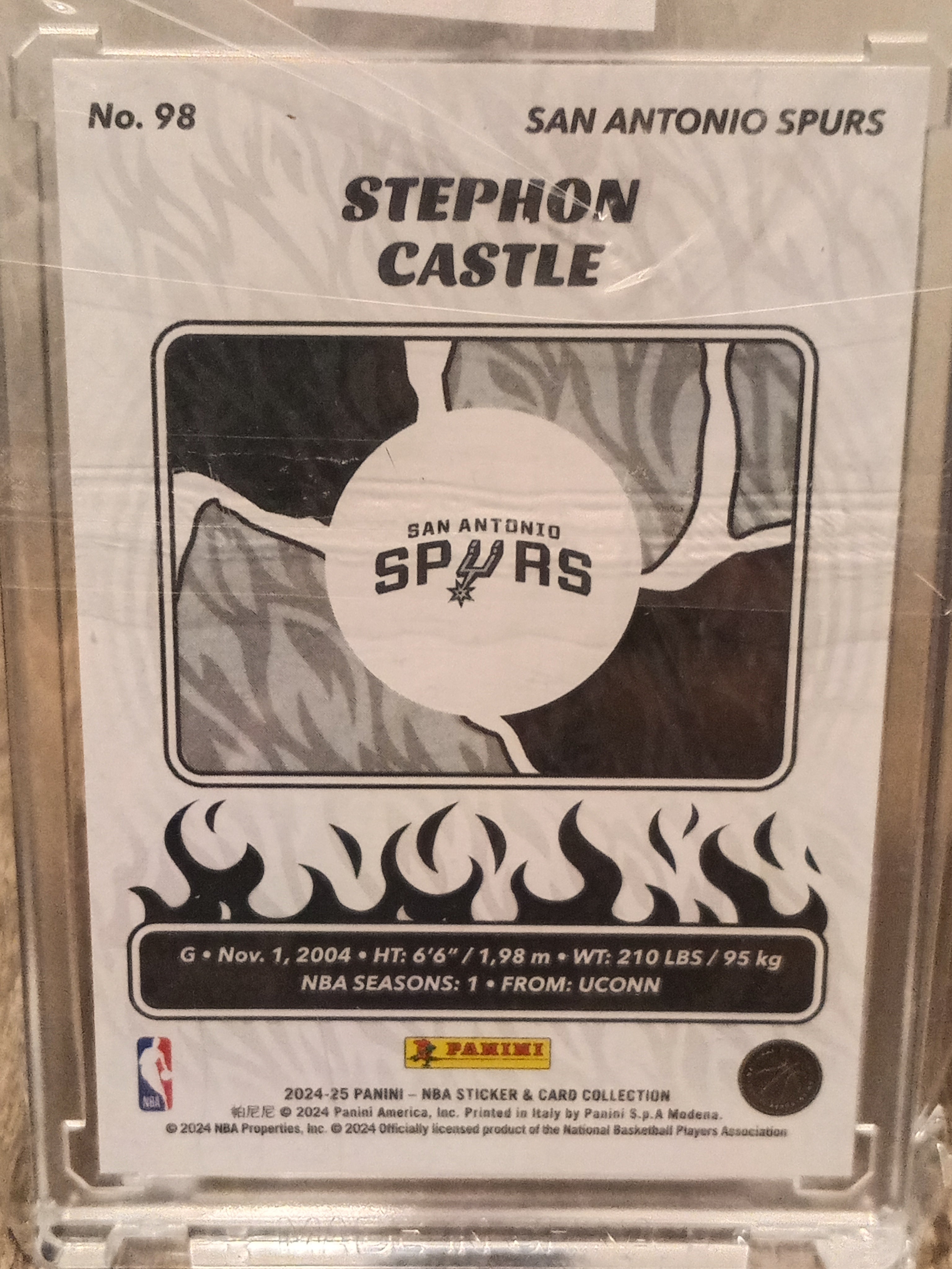 Stephon Castle (RC) • Blue Serial#059/215 • 2024-25 Panini Sticker and Card Collection