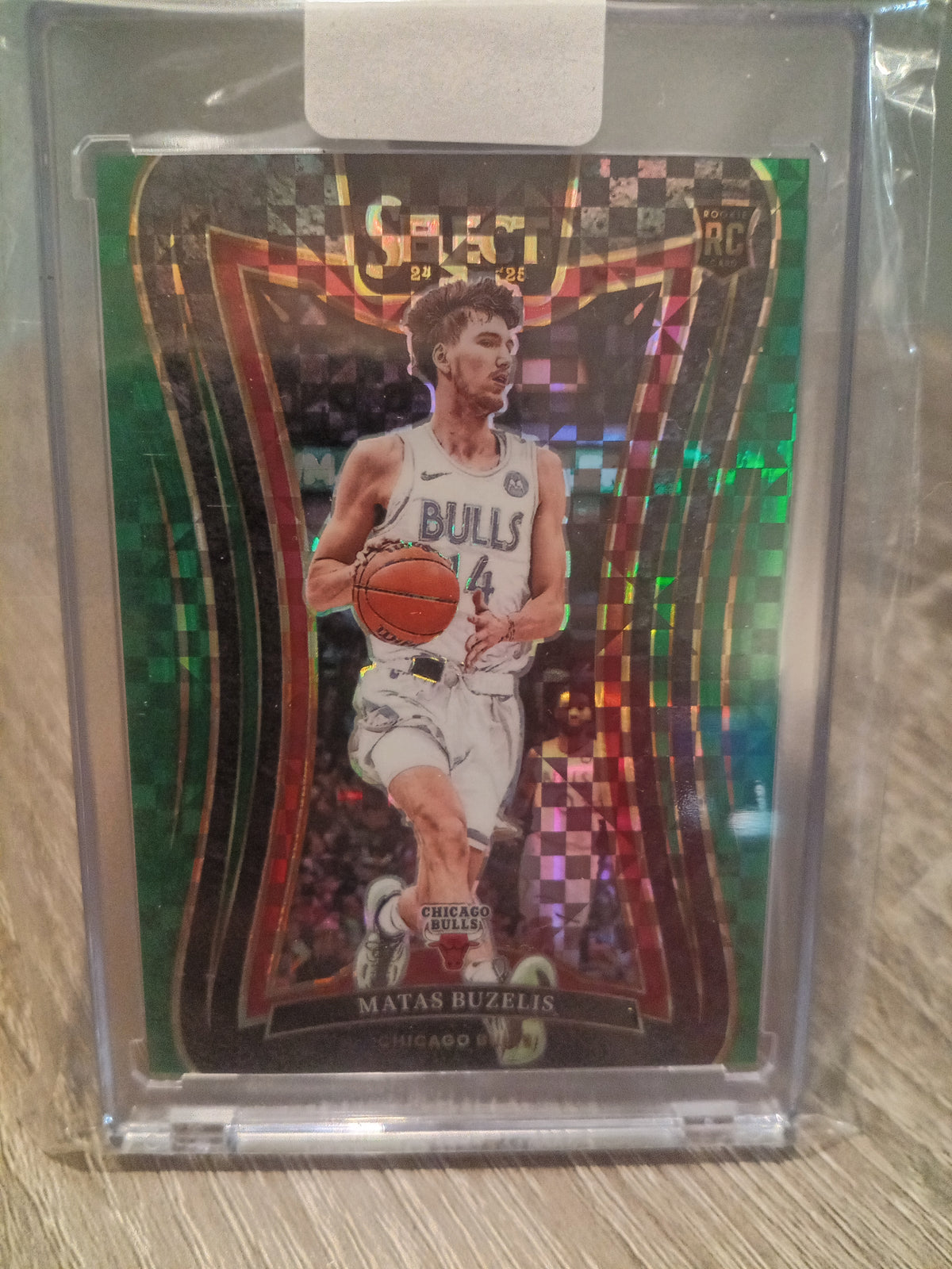 Matas Buzelis (RC) • Serial#03/05 Green Checkerboard Mezzanine • 2024-25 Panini Select Basketball