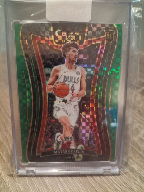 Matas Buzelis (RC) • Serial#03/05 Green Checkerboard Mezzanine • 2024-25 Panini Select Basketball